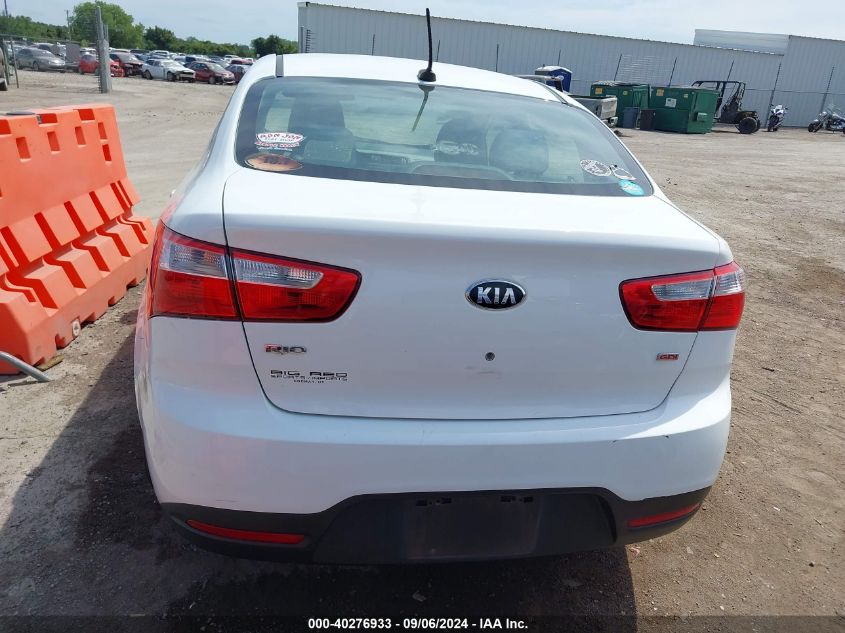 2013 Kia Rio Lx VIN: KNADM4A32D6274595 Lot: 40276933