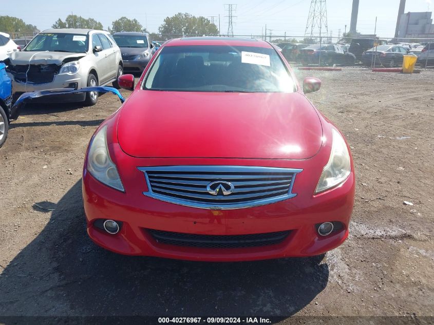 2011 Infiniti G37X VIN: JN1CV6ARXBM405148 Lot: 40276967