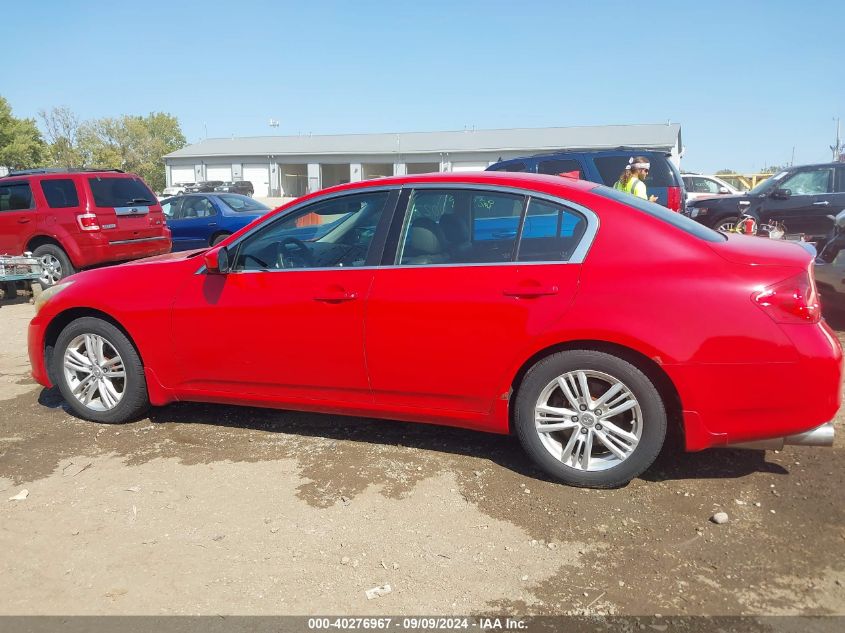 2011 Infiniti G37X VIN: JN1CV6ARXBM405148 Lot: 40276967