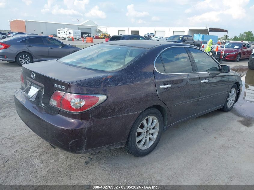 2003 Lexus Es 300 VIN: JTHBF30G230089921 Lot: 40276982