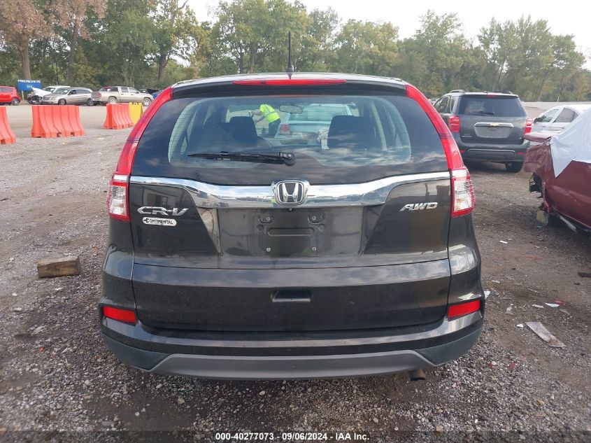 2015 Honda Cr-V Lx VIN: 5J6RM4H32FL082493 Lot: 40277073