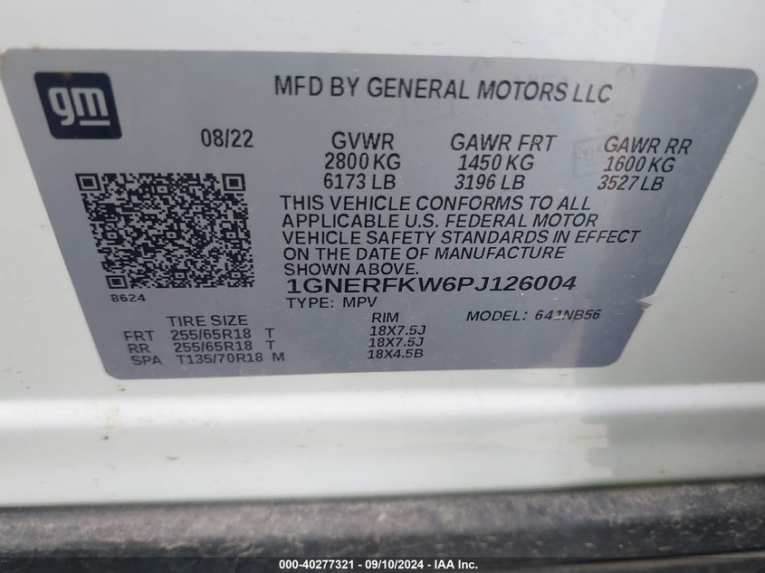 2023 CHEVROLET TRAVERSE FWD LS - 1GNERFKW6PJ126004