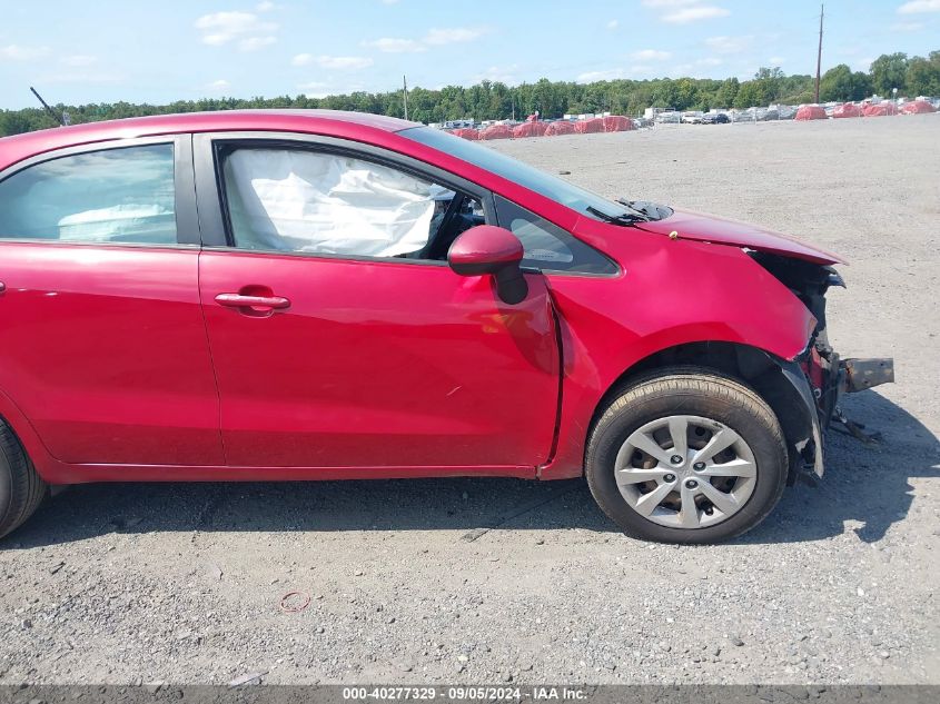 2014 Kia Rio Lx VIN: KNADM5A36E6369751 Lot: 40277329