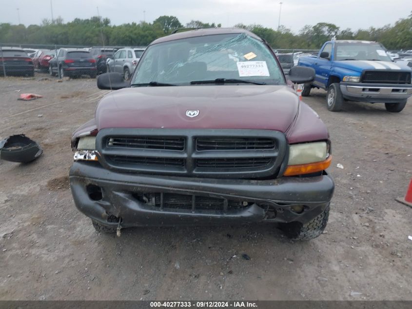 2002 Dodge Durango Sport/Sxt VIN: 1B4HR38W72F212868 Lot: 40277333