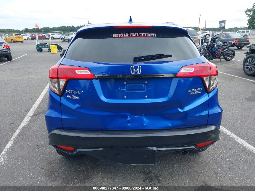 2022 Honda Hr-V Awd Sport VIN: 3CZRU6H18NM736114 Lot: 40277347