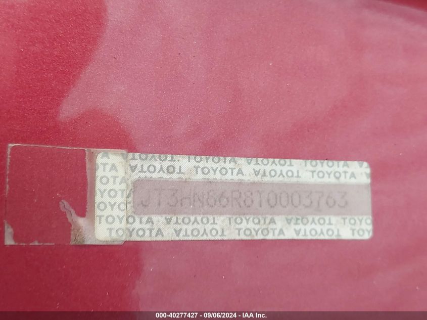 JT3HN86R8T0003763 1996 Toyota 4Runner Sr5