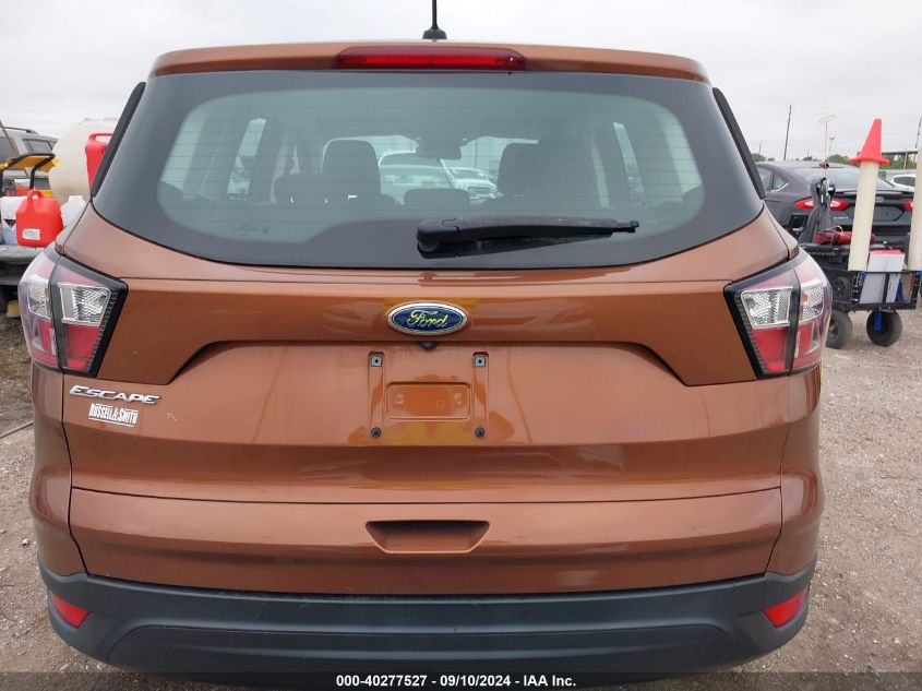 2017 Ford Escape S VIN: 1FMCU0F70HUE34845 Lot: 40277527