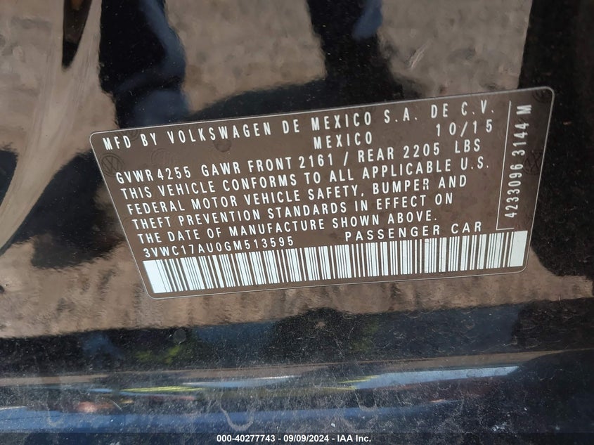 2016 VOLKSWAGEN GOLF SPORTWAGEN TSI S 4-DOOR - 3VWC17AU0GM513595