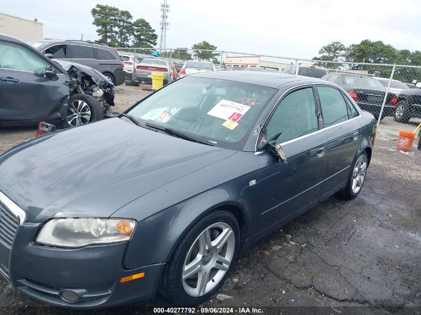 2006 Audi A4 2.0T VIN: WAUAF98E36A112816 Lot: 40277792