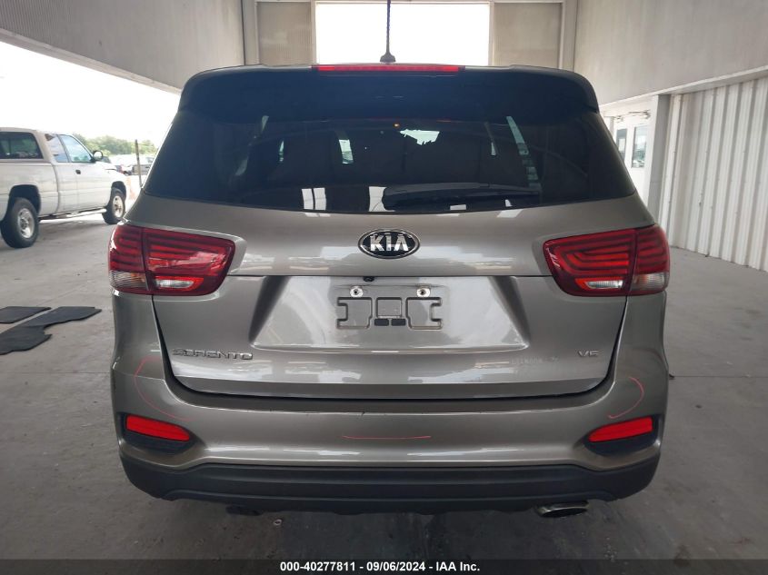 2019 Kia Sorento 3.3L Lx VIN: 5XYPG4A52KG510987 Lot: 40277811