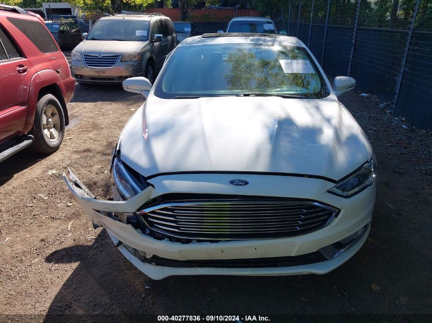 2017 Ford Fusion Titanium Hev VIN: 3FA6P0RU6HR148358 Lot: 40277836