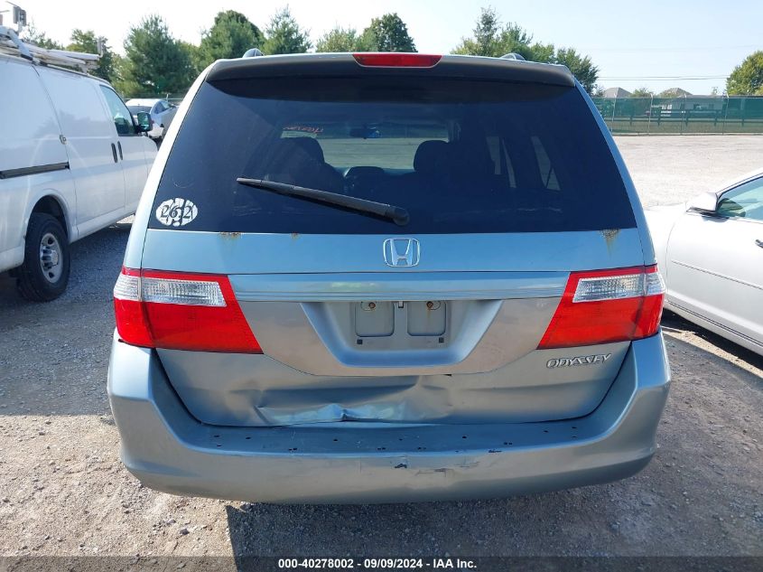 2005 Honda Odyssey Ex-L VIN: 5FNRL38605B108524 Lot: 40278002