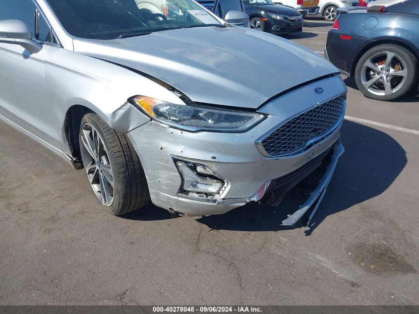 2019 Ford Fusion Titanium VIN: 3FA6P0K96KR265337 Lot: 40278048