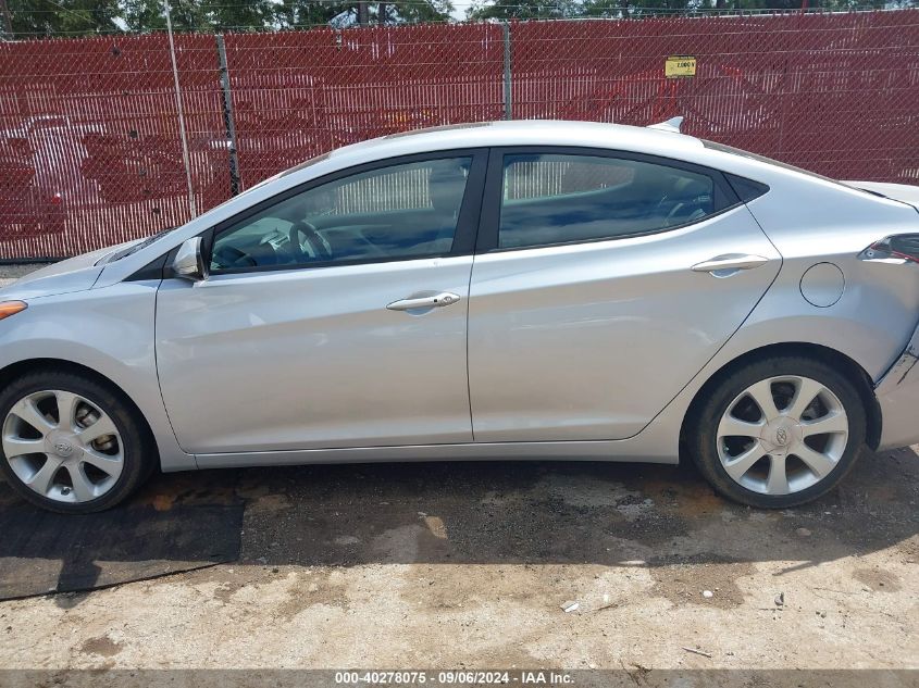 2012 Hyundai Elantra Limited VIN: 5NPDH4AE3CH145133 Lot: 40278075