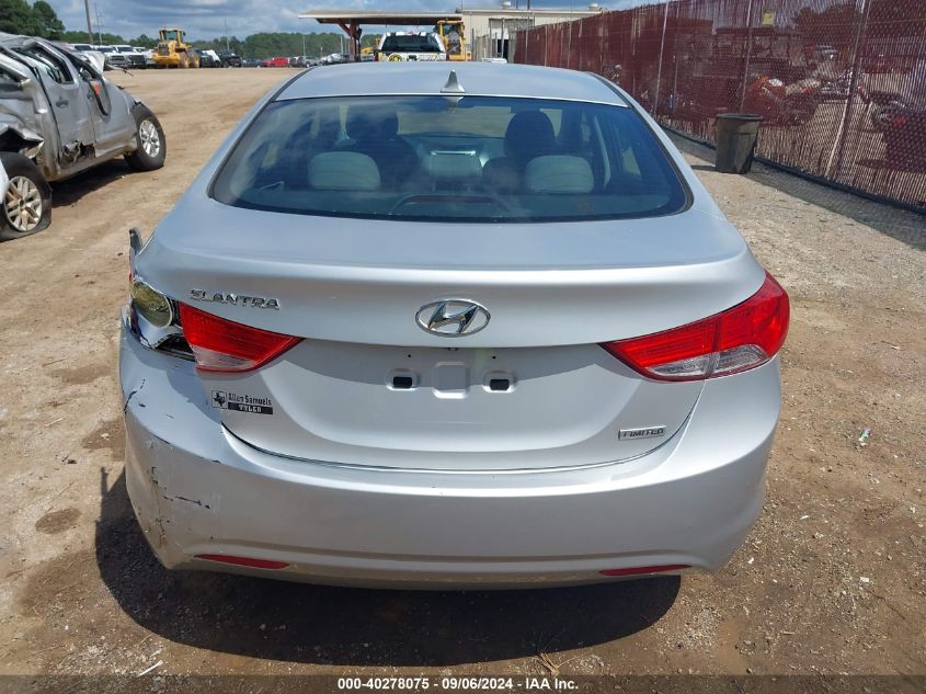 2012 Hyundai Elantra Limited VIN: 5NPDH4AE3CH145133 Lot: 40278075