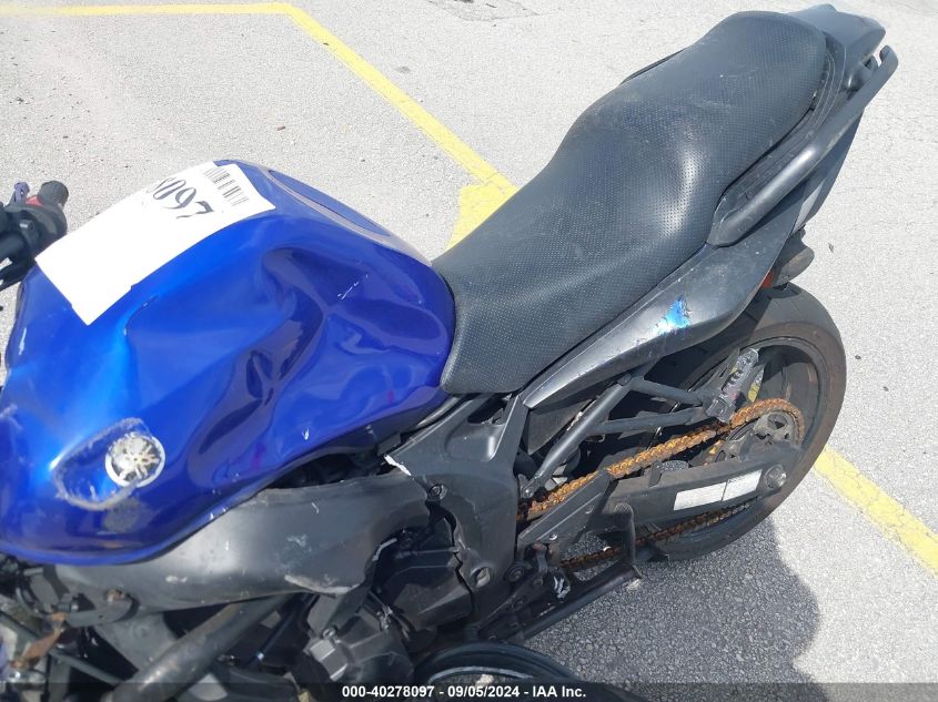 2006 Yamaha Fz6 S VIN: JYARJ08E16A008157 Lot: 40278097