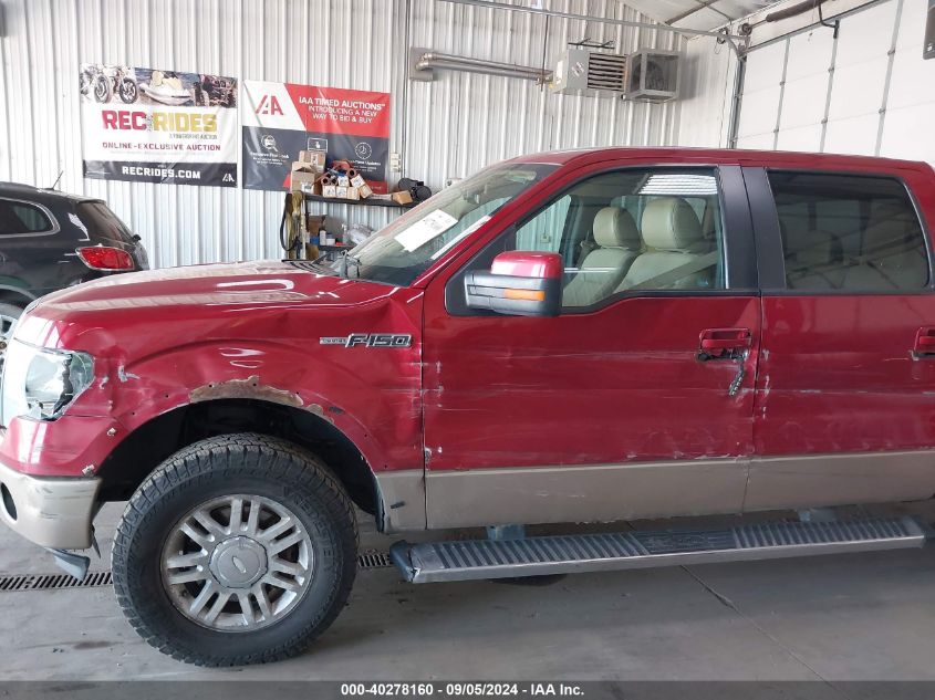 2011 Ford F-150 Lariat VIN: 1FTFW1EF9BKD56398 Lot: 40278160