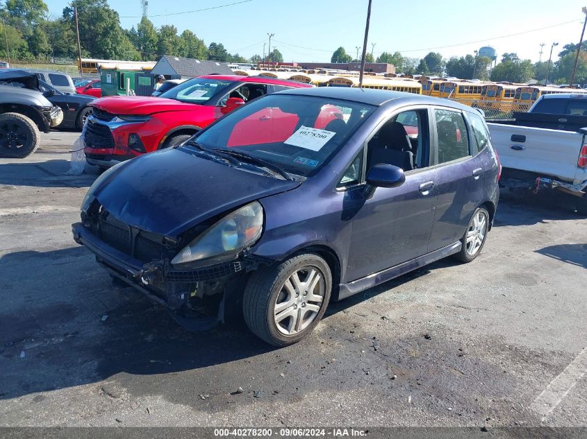 2008 Honda Fit Sport VIN: JHMGD38618S050837 Lot: 40278200