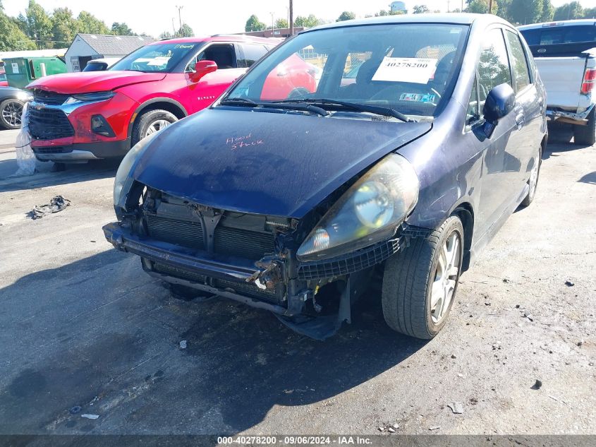 2008 Honda Fit Sport VIN: JHMGD38618S050837 Lot: 40278200