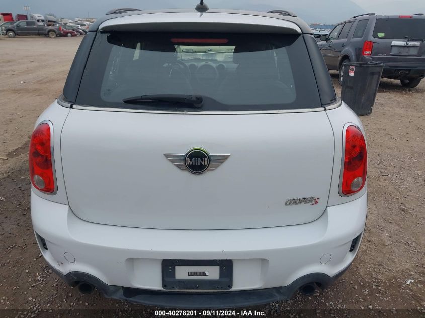 2012 Mini Cooper S Countryman VIN: WMWZC5C58CWL57590 Lot: 40278201