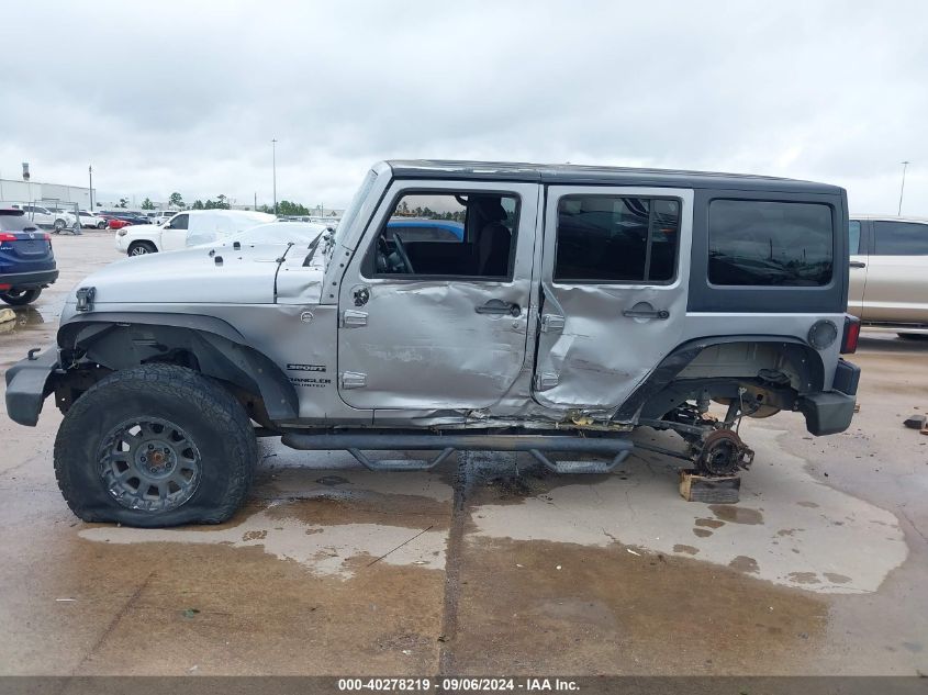 2014 Jeep Wrangler Unlimited Sport VIN: 1C4BJWDG9EL177779 Lot: 40278219