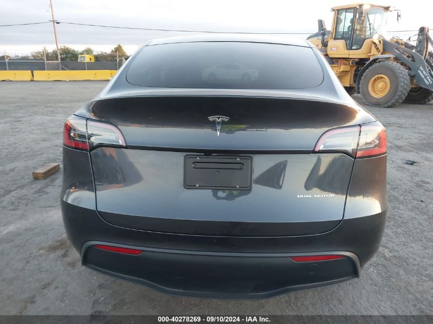 2024 Tesla Model Y Long Range Dual Motor All-Wheel Drive VIN: 7SAYGDEEXRF014709 Lot: 40278269