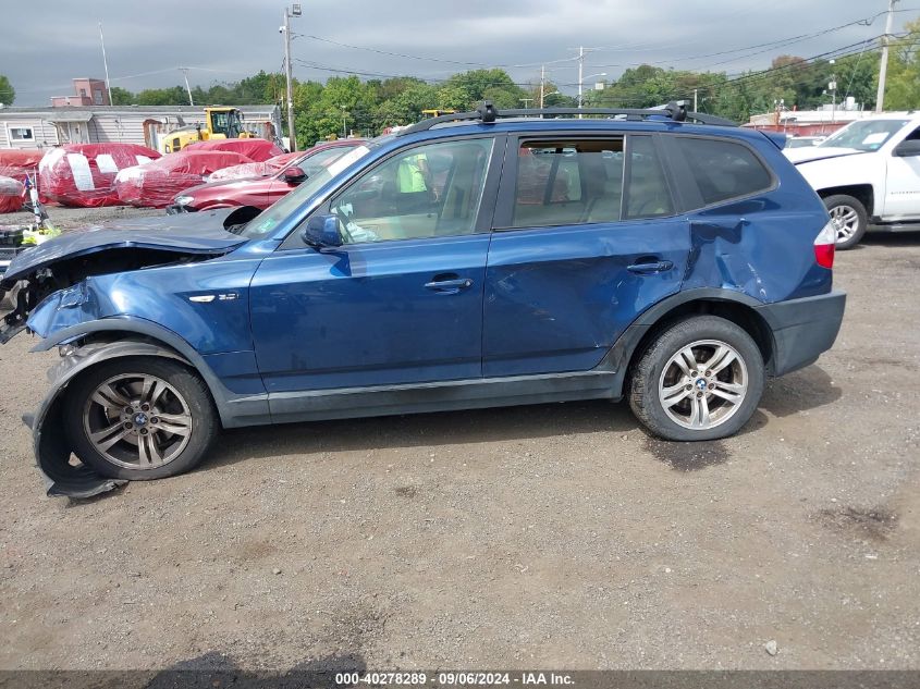 2004 BMW X3 3.0I VIN: WBXPA93474WD01081 Lot: 40278289