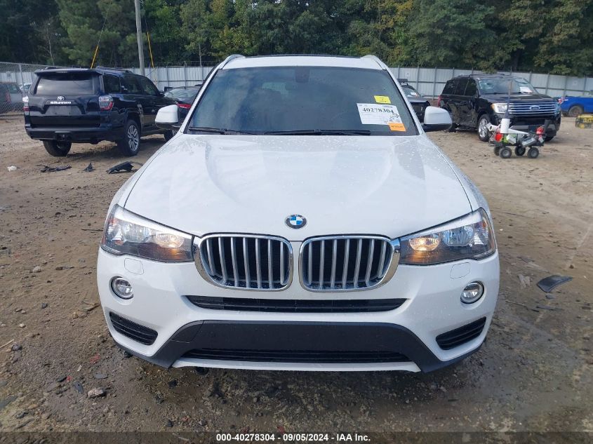 2017 BMW X3 Sdrive28I VIN: 5UXWZ7C5XH0U46005 Lot: 40278304