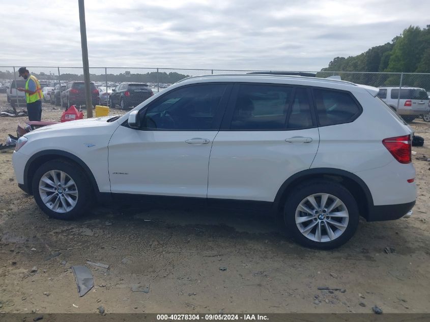 2017 BMW X3 Sdrive28I VIN: 5UXWZ7C5XH0U46005 Lot: 40278304