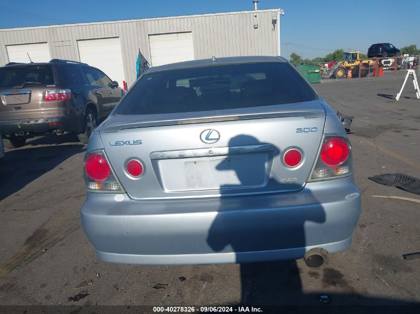 2004 Lexus Is 300 VIN: JTHBD192640083056 Lot: 40278326