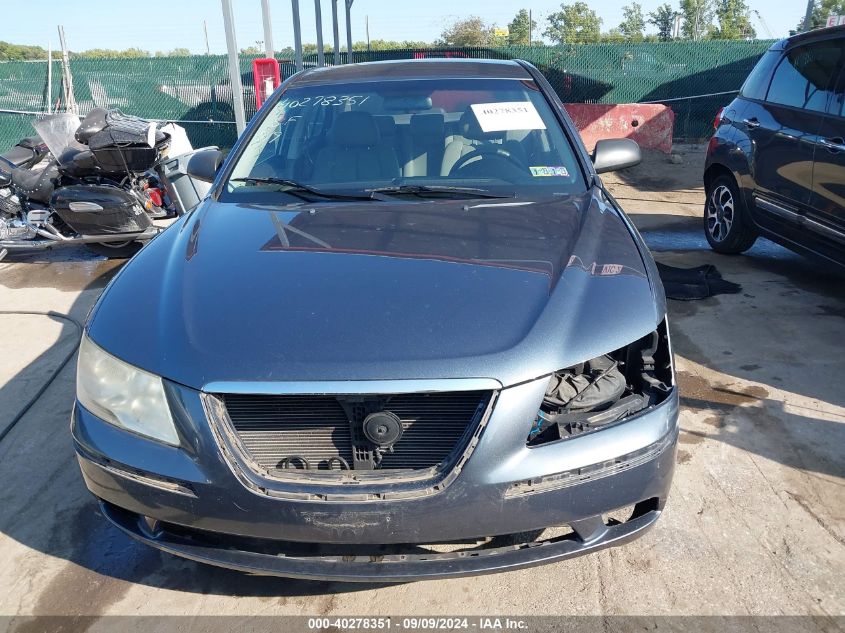 2009 Hyundai Sonata Gls VIN: 5NPET46C99H443270 Lot: 40278351