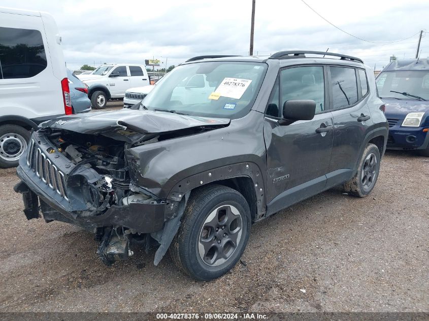 2017 Jeep Renegade Sport Fwd VIN: ZACCJAAB5HPF51918 Lot: 40278376