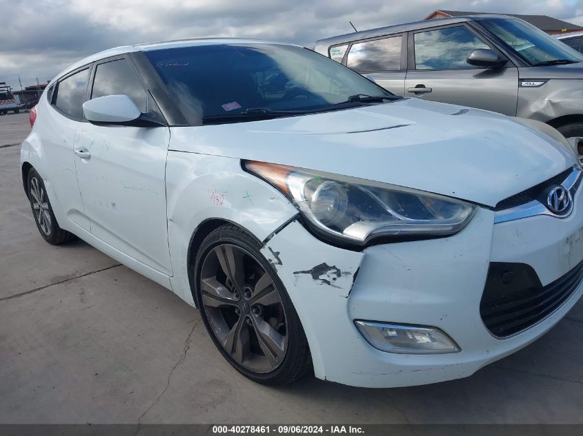 2012 Hyundai Veloster Base W/Gray VIN: KMHTC6AD9CU054687 Lot: 40278461