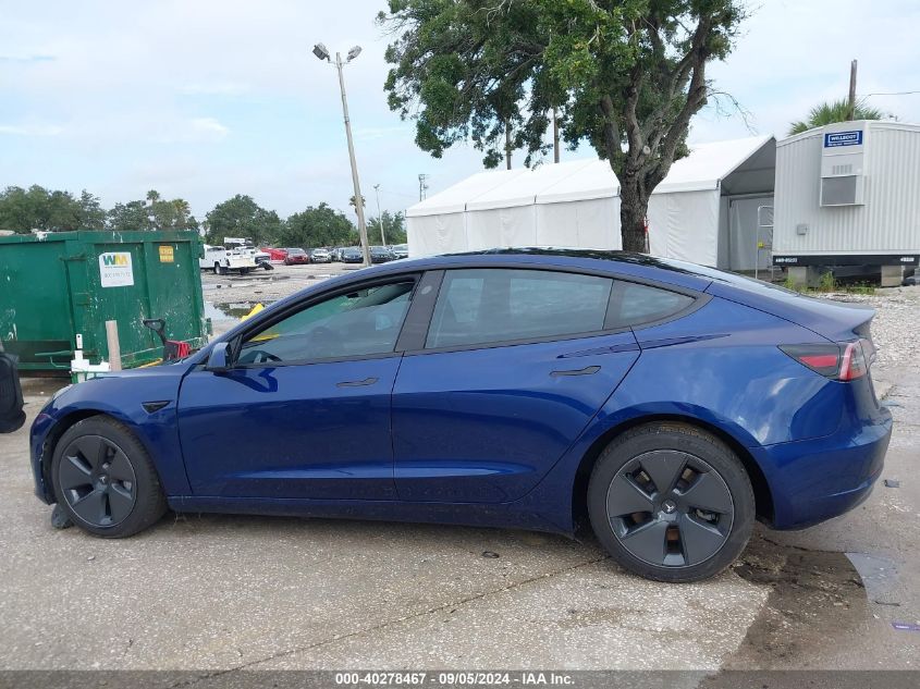 2023 Tesla Model 3 VIN: 5YJ3E1EA1PF596110 Lot: 40278467