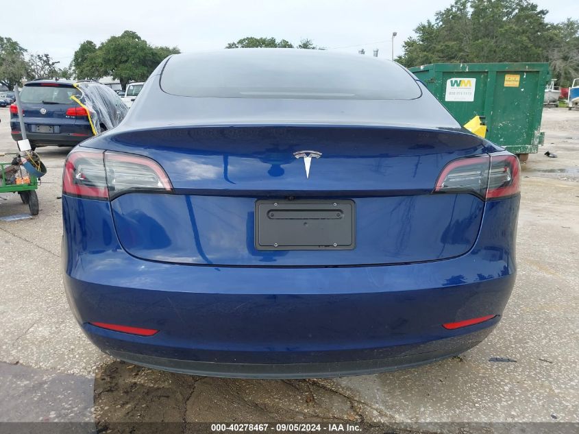 2023 Tesla Model 3 VIN: 5YJ3E1EA1PF596110 Lot: 40278467