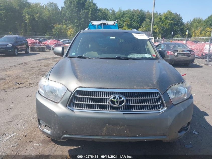 2009 Toyota Highlander Hybrid Limited VIN: JTEEW44A092029252 Lot: 40278485