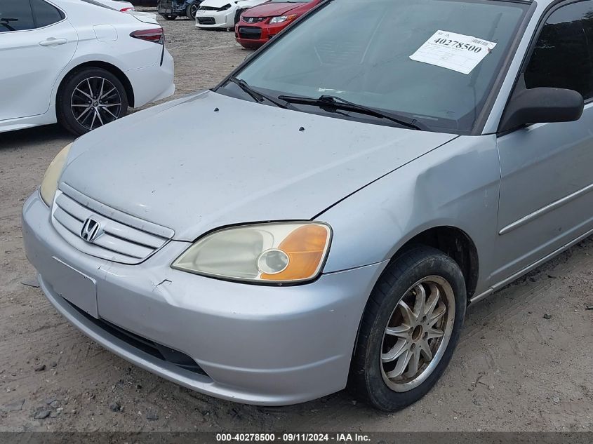 2003 Honda Civic Lx VIN: 1HGES15553L016872 Lot: 40278500