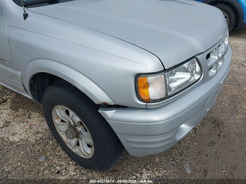 2001 Isuzu Rodeo Ls 3.2L/Ls 3.2L V6/Lse 3.2L V6/S/S 3.2L V6 VIN: 4S2DM58W614312706 Lot: 40278574