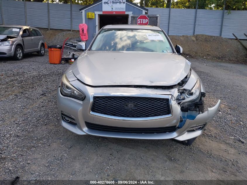 2014 Infiniti Q50 Premium/Sport VIN: JN1BV7AR6EM688833 Lot: 40278605