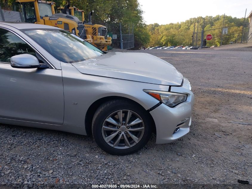 2014 Infiniti Q50 Premium/Sport VIN: JN1BV7AR6EM688833 Lot: 40278605