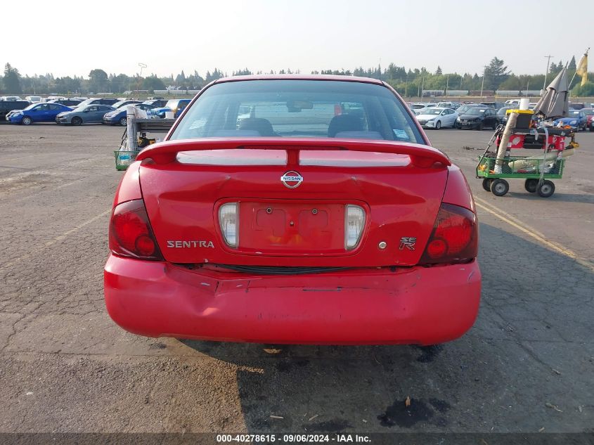 2004 Nissan Sentra Se-R VIN: 3N1AB51D64L728527 Lot: 40278615