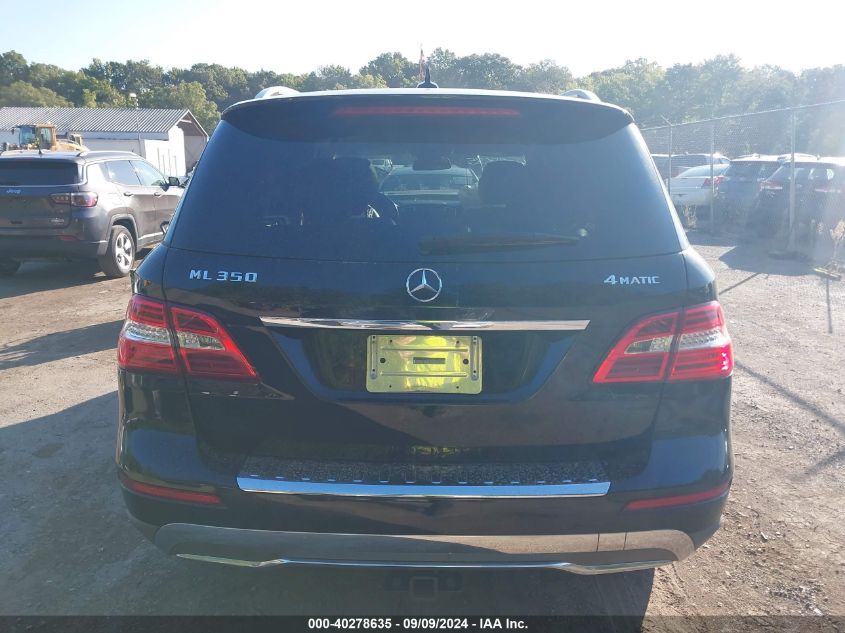 2013 Mercedes-Benz Ml 350 4Matic VIN: 4JGDA5HB6DA266720 Lot: 40278635