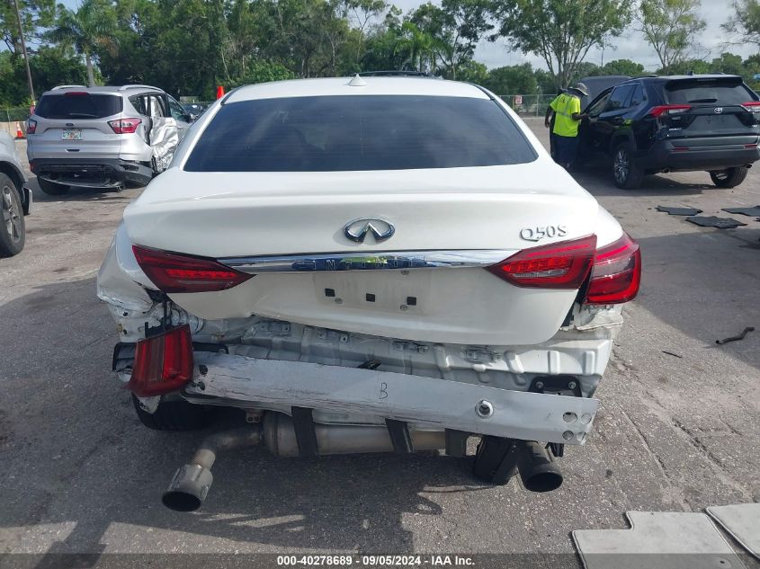 2018 Infiniti Q50 Luxe/Sport VIN: JN1EV7AP7JM365087 Lot: 40278689