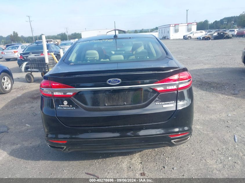 2017 Ford Fusion Titanium VIN: 3FA6P0K95HR130259 Lot: 40278696