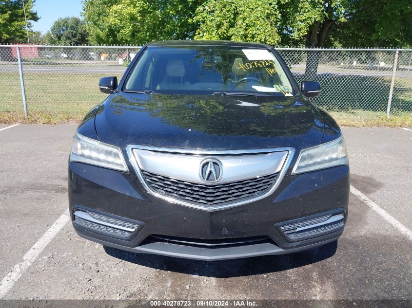 2015 Acura Mdx Technology Package VIN: 5FRYD4H44FB010139 Lot: 40278723