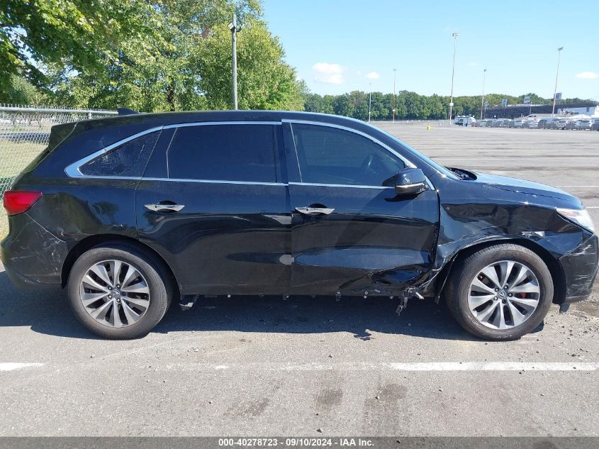 2015 Acura Mdx Technology Package VIN: 5FRYD4H44FB010139 Lot: 40278723