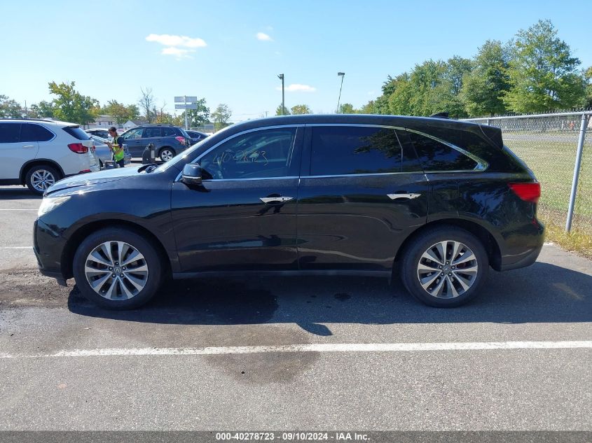 2015 Acura Mdx Technology Package VIN: 5FRYD4H44FB010139 Lot: 40278723