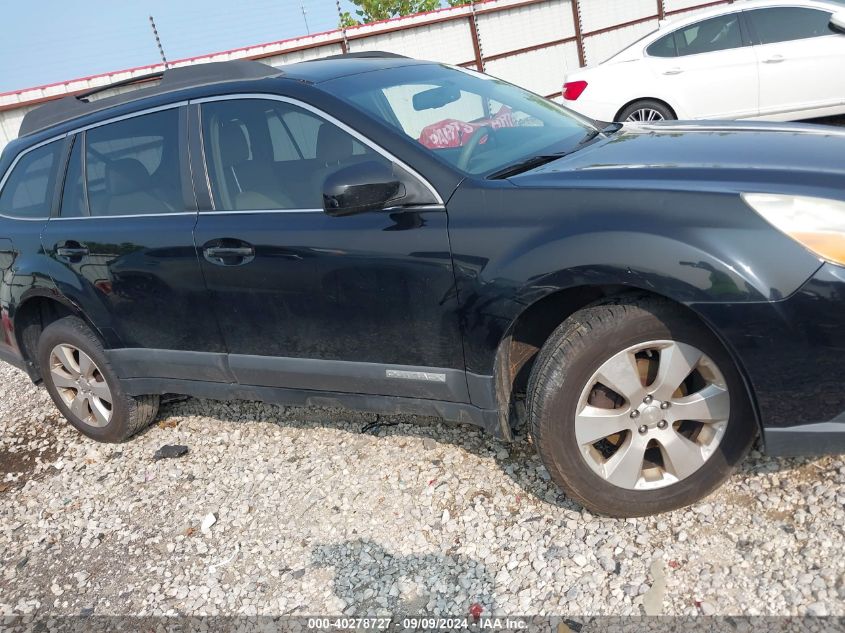 2012 Subaru Outback 2.5I VIN: 4S4BRCAC4C1273722 Lot: 40278727