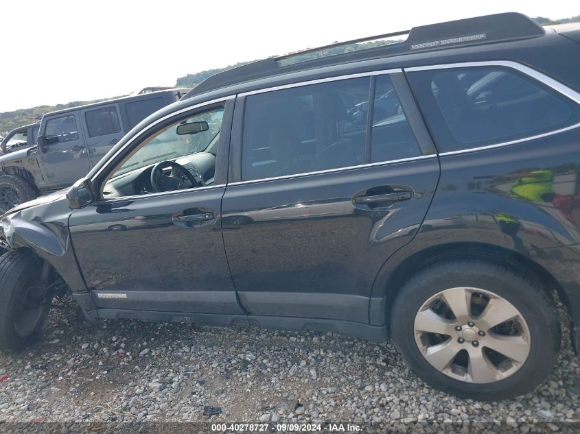 2012 Subaru Outback 2.5I VIN: 4S4BRCAC4C1273722 Lot: 40278727