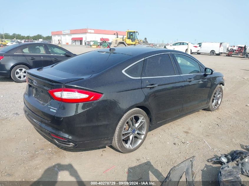 2014 Ford Fusion Titanium VIN: 3FA6P0K90ER211374 Lot: 40278729